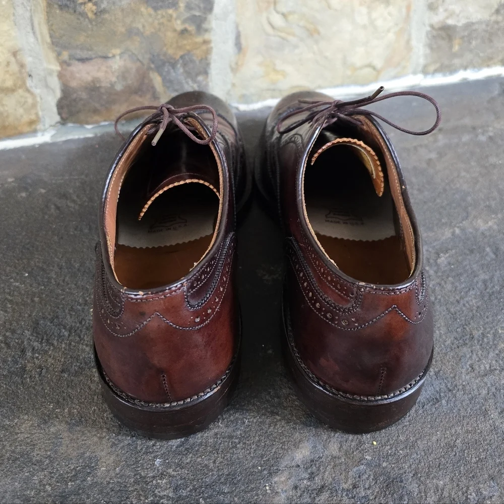 Alden 974 10 AA B Wing Tip Bal Oxford Shell Cordovan Shoes